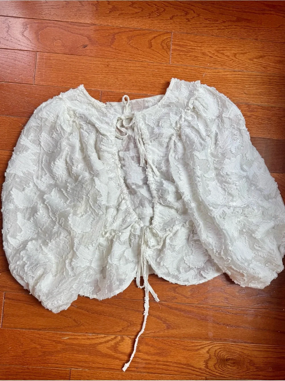 Free People white backless top